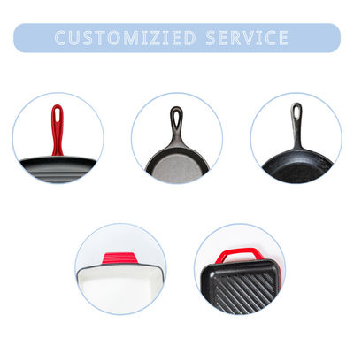 Sartén Pan Pre Seasoned Frying Pan del arrabio del ODM del OEM los 26/30cm