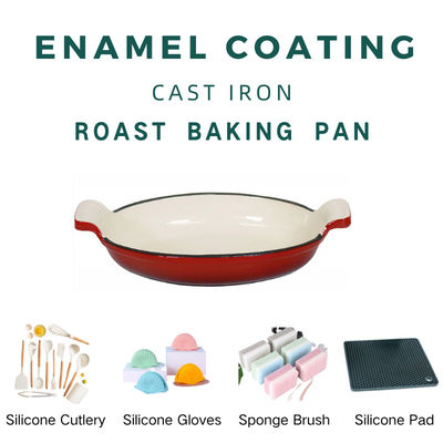 Arrabio durable que fríe a Pan Enameled Cast Iron Pan BSCI ISO9006