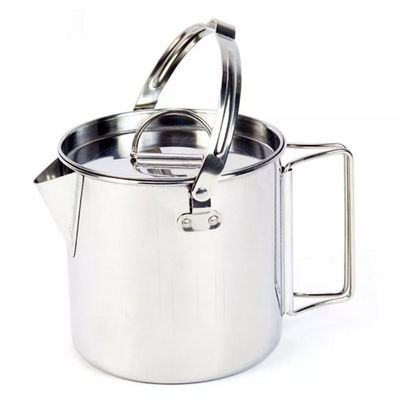 1.2L que acampa cocinando el plegamiento del sistema maneja la caldera de té que acampa de acero inoxidable