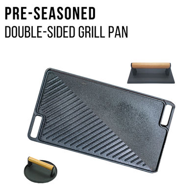 Plancha reversible de la parrilla del arrabio de 18 pulgadas con la retención excelente del calor