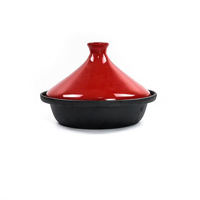 3,3 cuartos de galón esmaltaron el arrabio Tajine que cocinaba el pote Stovetop seguro