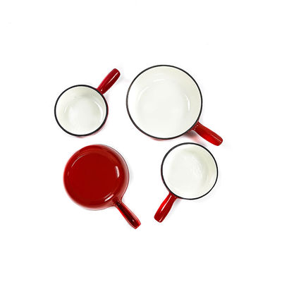 pote de la &quot;fondue&quot; de queso del arrabio de los 21cm 12 libras durables y de duradero