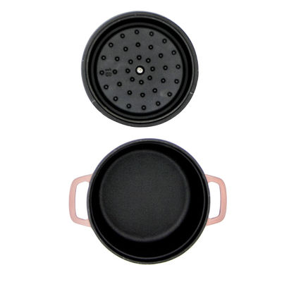 Revestimiento esmaltado negro interno de Matt Blake Cast Iron Round Casserole el 10*5cm