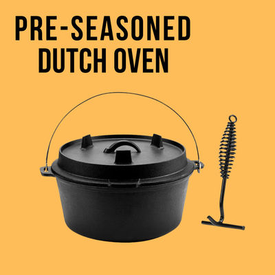 El ODM del OEM el horno holandés de Oven Pre Seasoned Camping Dutch del arrabio