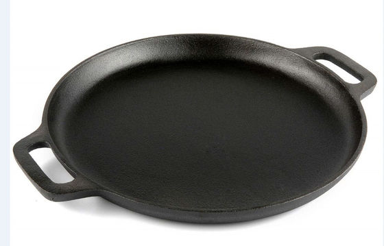 El sartén del arrabio, cacerola de la parrilla, juego de piezas de la cacerola 3 pre sazonó para toda la estufa