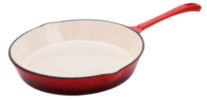 El OEM redondo de la cacerola de la sartén del arrabio de 8 pulgadas la sartén profunda de Stovetop del arrabio
