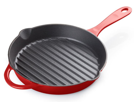 los 26cm sazonaron la parte inferior de Pan Healthy Cooking With Ridge de la sartén del arrabio