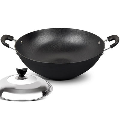 wok chino Pan Large Bottom For Easy de los 40/42cm que cocina BSCI/SGS