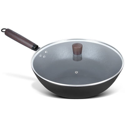 No manija de madera de Pan Good Heat Retention With del wok chino del palillo