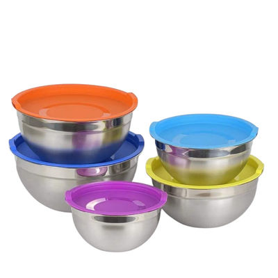 El Cookware de acero inoxidable ligero fija el cuenco de ensalada de acero inoxidable 0.4L-4L