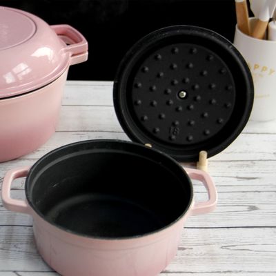 Esmalte el pote común revestido /cocotte del arrabio por el tamaño el 18/20/22/24/26cm de Glasstop