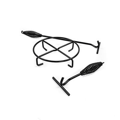 El OEM pre sazonó el Cookware del arrabio fijado para acampar