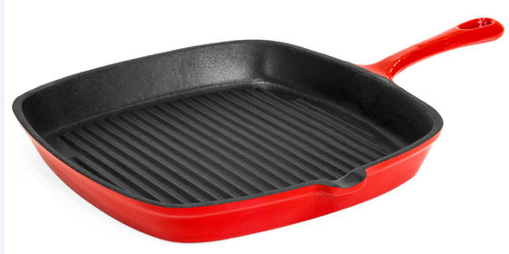 El verde esmaltó la sartén profunda de Pan Non Stick Cast Iron de la sartén del arrabio
