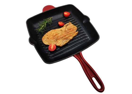 El verde esmaltó la sartén profunda de Pan Non Stick Cast Iron de la sartén del arrabio