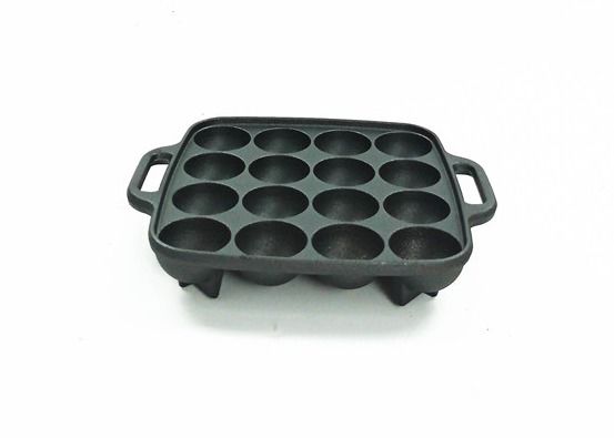 Parrilla Pan For Stovetop de Takoyaki de la plancha de la parrilla del arrabio del SGS de BSCI