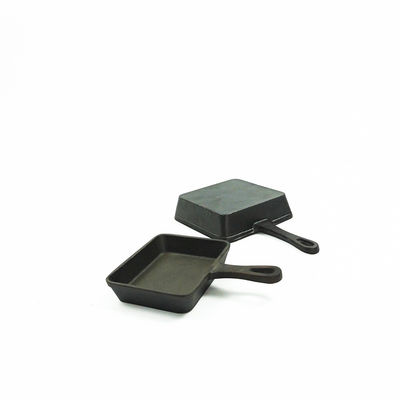 Arrabio del ODM del OEM que fríe a Pan Grill Pan Set pre sazonado BSCI