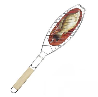 Del OEM del ODM barbacoa del palillo no que asa a la parrilla la malla durable con la manija de madera