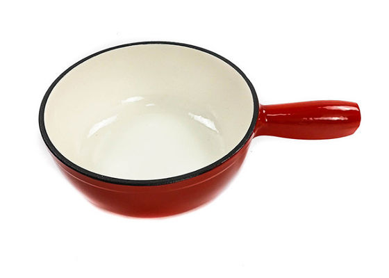 pote de la &quot;fondue&quot; de queso del arrabio de los 21cm 12 libras durables y de duradero