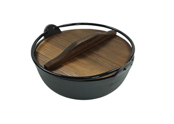 18/20/27 tapa holandesa de Oven Pre Seasoned With Wooden del arrabio del cm