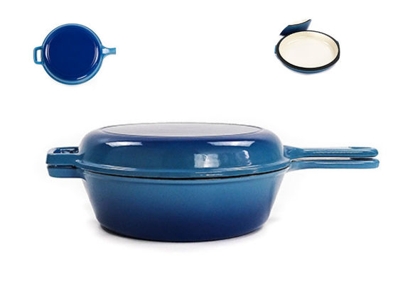 Sartén de encargo BSCI/SGS/ISO9001 de la cazuela del arrabio 3.2Qt