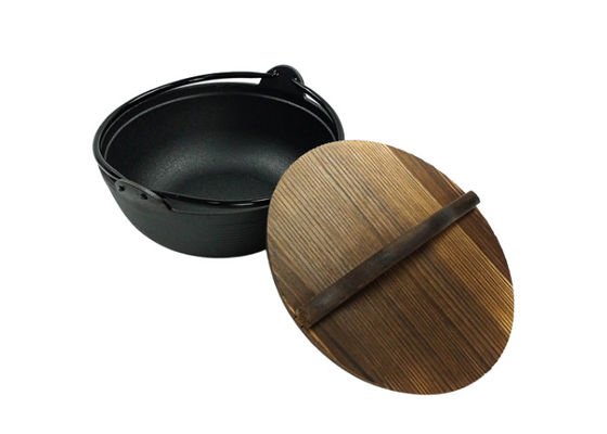 18/20/27 tapa holandesa de Oven Pre Seasoned With Wooden del arrabio del cm