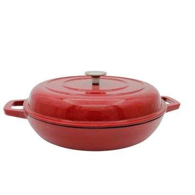 La cazuela confiable esmaltada del arrabio el pote los 29/31cm de la sopa del arrabio