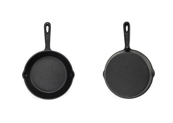 Preseasoned el arrabio que freía el top de la estufa de Pan With Long Handle For