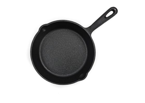 Preseasoned el arrabio que freía el top de la estufa de Pan With Long Handle For