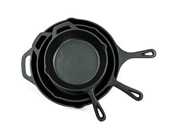 12 pulgadas la sartén grande de la sartén profunda del arrabio para las comidas de la familia