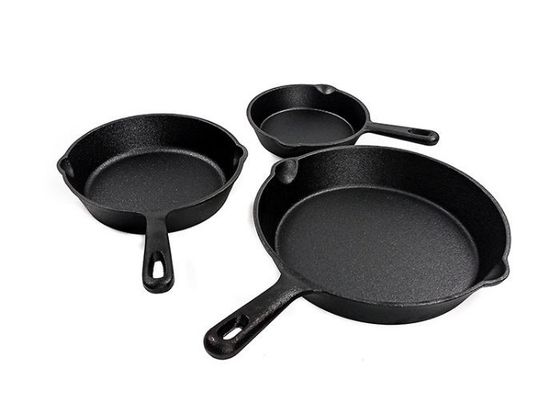 La sartén del arrabio de 6/8/10 pulgada pre sazonada para el fiador, Sauté, cuece toda la estufa