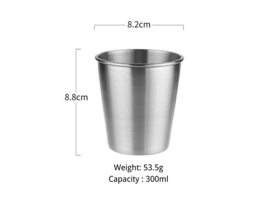 Tazas de acero inoxidables de la astilla 304 de la categoría alimenticia pulidas dentro