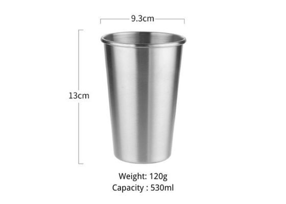Cuatom plata 304 de acero inoxidable de las tazas de los conjuntos de lavaplatos seguro a prueba de arañazos