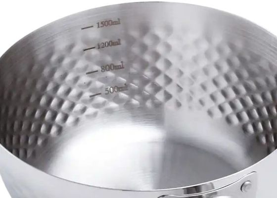 Pequeña base plana de acero inoxidable de la disipación de calor del cazo 304