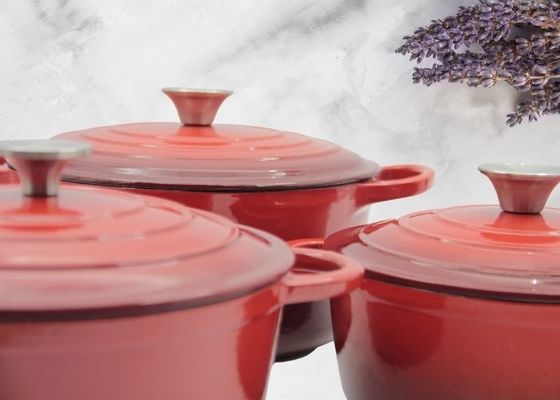 Arrabio Stew Pot For Kitchenware de la cazuela del arrabio del esmalte