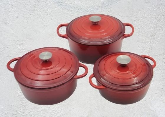 Arrabio Stew Pot For Kitchenware de la cazuela del arrabio del esmalte