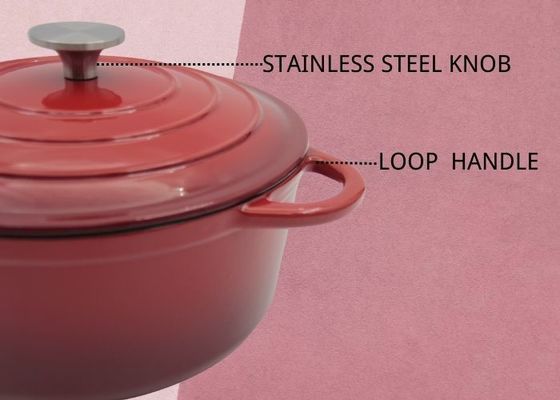 Arrabio Stew Pot For Kitchenware de la cazuela del arrabio del esmalte