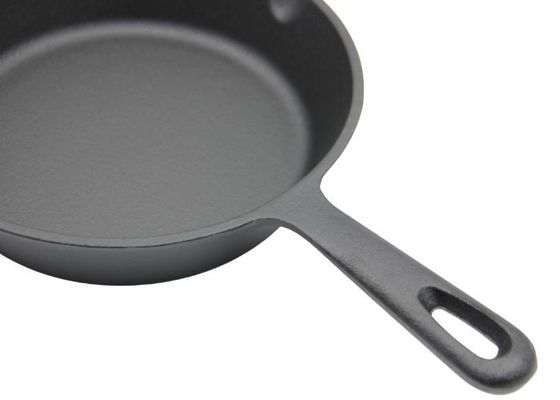 La ronda pre sazonó la sartén del arrabio con el diámetro de la tapa 6,3 pulgadas 8 pulgadas