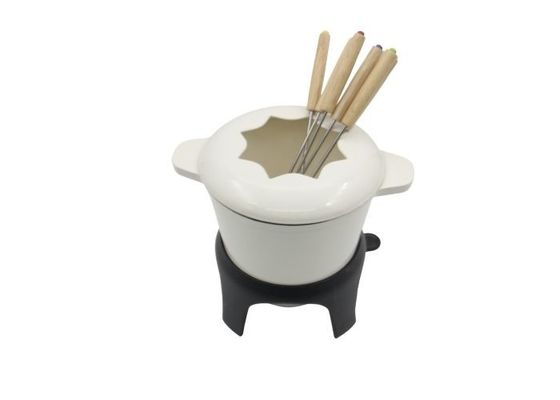 Potes de encargo de la &quot;fondue&quot; de queso del revestimiento esmaltado palillo de 1,5 cuartos de galón no