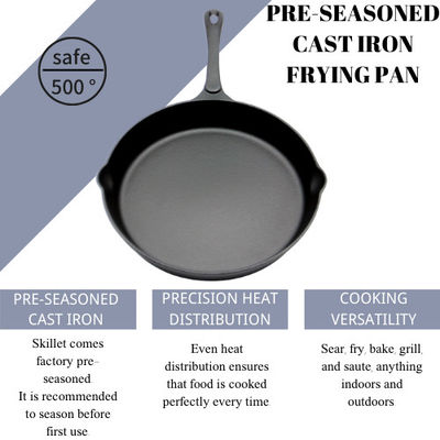 arrabio del 16cm que fríe a Pan Deep Cast Iron Skillet para sofreír