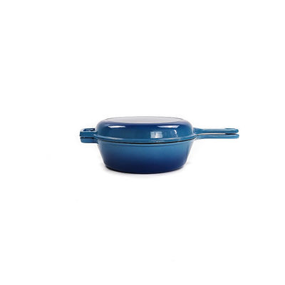 El SGS de BSCI esmaltó el Cookware Pan Lid And Stew Pot 2 del arrabio en 1