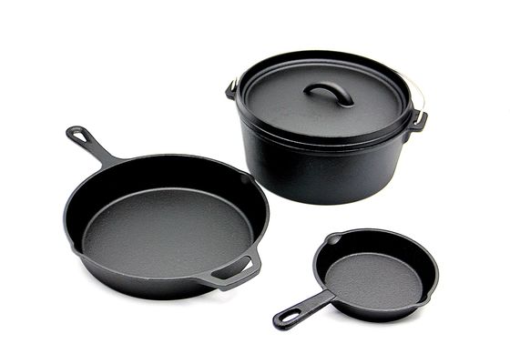 3 pedazos pre sazonaron el arrabio que freía SGS ISO9005 de Pan Set BSCI