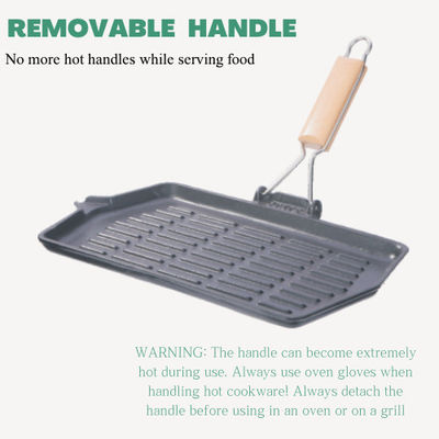 la parrilla del arrabio 13.8inch asa a la plancha no la parrilla Pan For Camping del palillo