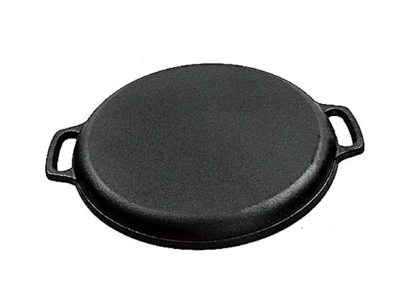 El sartén del arrabio, cacerola de la parrilla, juego de piezas de la cacerola 3 pre sazonó para toda la estufa