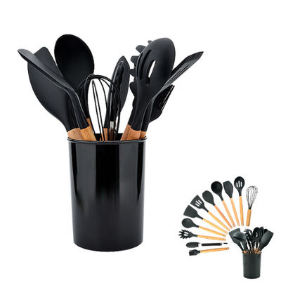 Utensilio antiadherente de los accesorios del Cookware de la cocina fijado con la manija larga