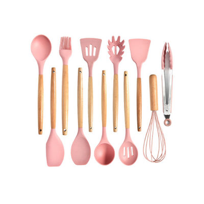 Utensilios modificados para requisitos particulares de la cocina del silicón de los accesorios del Cookware de la cocina con el tenedor