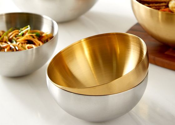 El Cookware de acero inoxidable superior fija los cuencos para la porción de mezcla y Snacking
