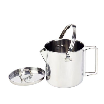 1.2L que acampa cocinando el plegamiento del sistema maneja la caldera de té que acampa de acero inoxidable