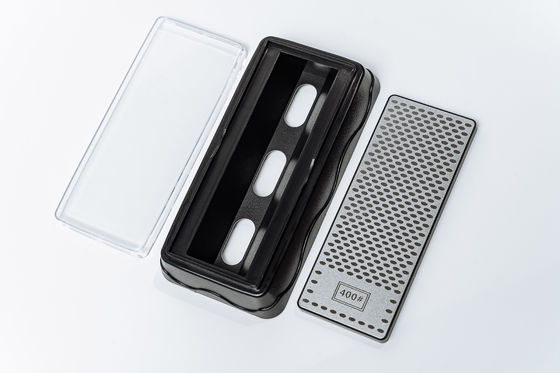 Herramienta al aire libre que acampa polaca plegable de Diamond Knife Sharpener Double Sided de la piedra de afilar