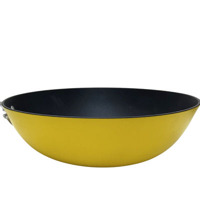 Manija china clásica de Pan Skillet With Removable Silicone del wok del arrabio 11Inch