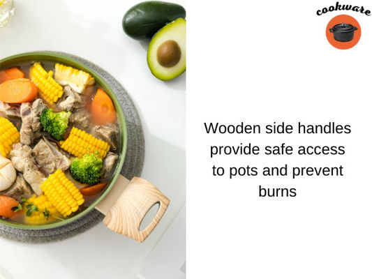 El Cookware de aluminio superior 7Piece fijó para el verde de Cooktops de la inducción